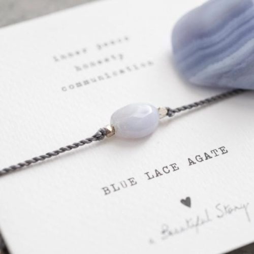 A BEAUTIFUL STORY käsikoru, blue lace agate