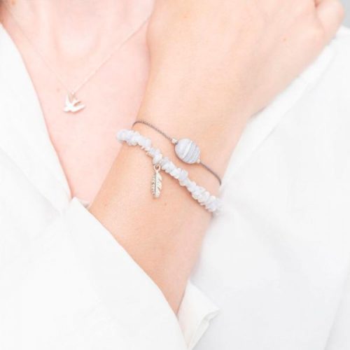 A BEAUTIFUL STORY käsikoru, blue lace agate