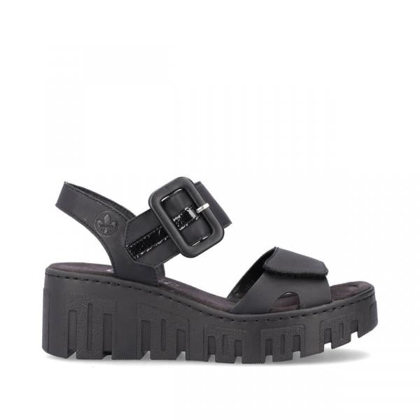 RIEKER 68050-00 sandaali, musta