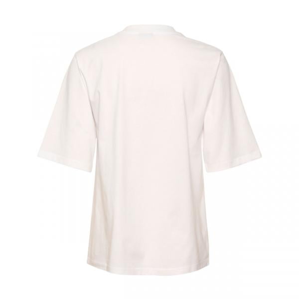 KAFFE Bloom T-paita, valkoinen
