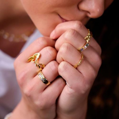 AQUA DULCE Rhumba sormus, kulta