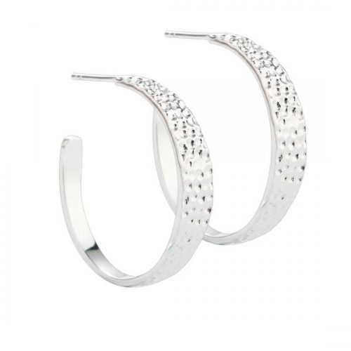 AQUA DULCE Big ruffel korvakorut, hopea