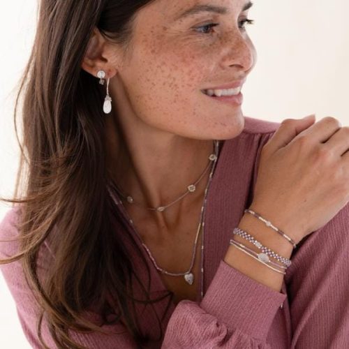 A BEAUTIFUL STORY Eternal käsikoru, Rose Quartz