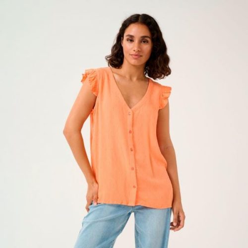KAFFE Ronna naisten paita, oranssi