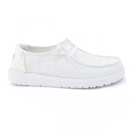 HEY DUDE Wendy pitsinen kävelykenkä, valkoinen