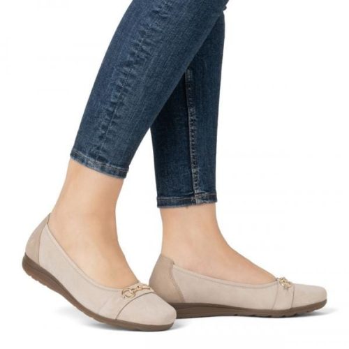 RIEKER L9360 ballerina, beige