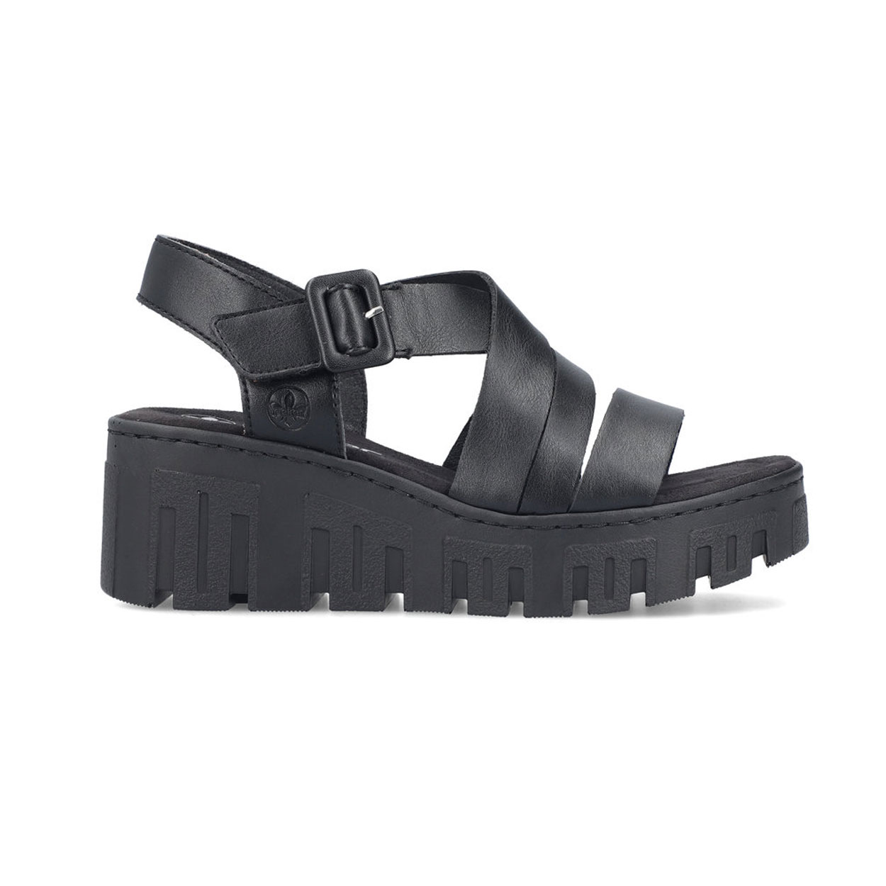 RIEKER 68063-00 sandaali, musta