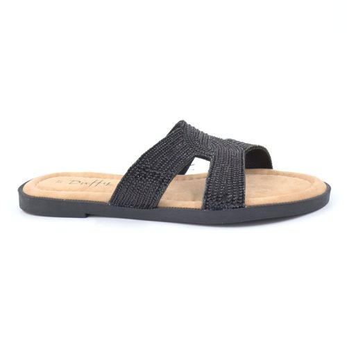 DUFFY 21169 slip in sandaali, musta