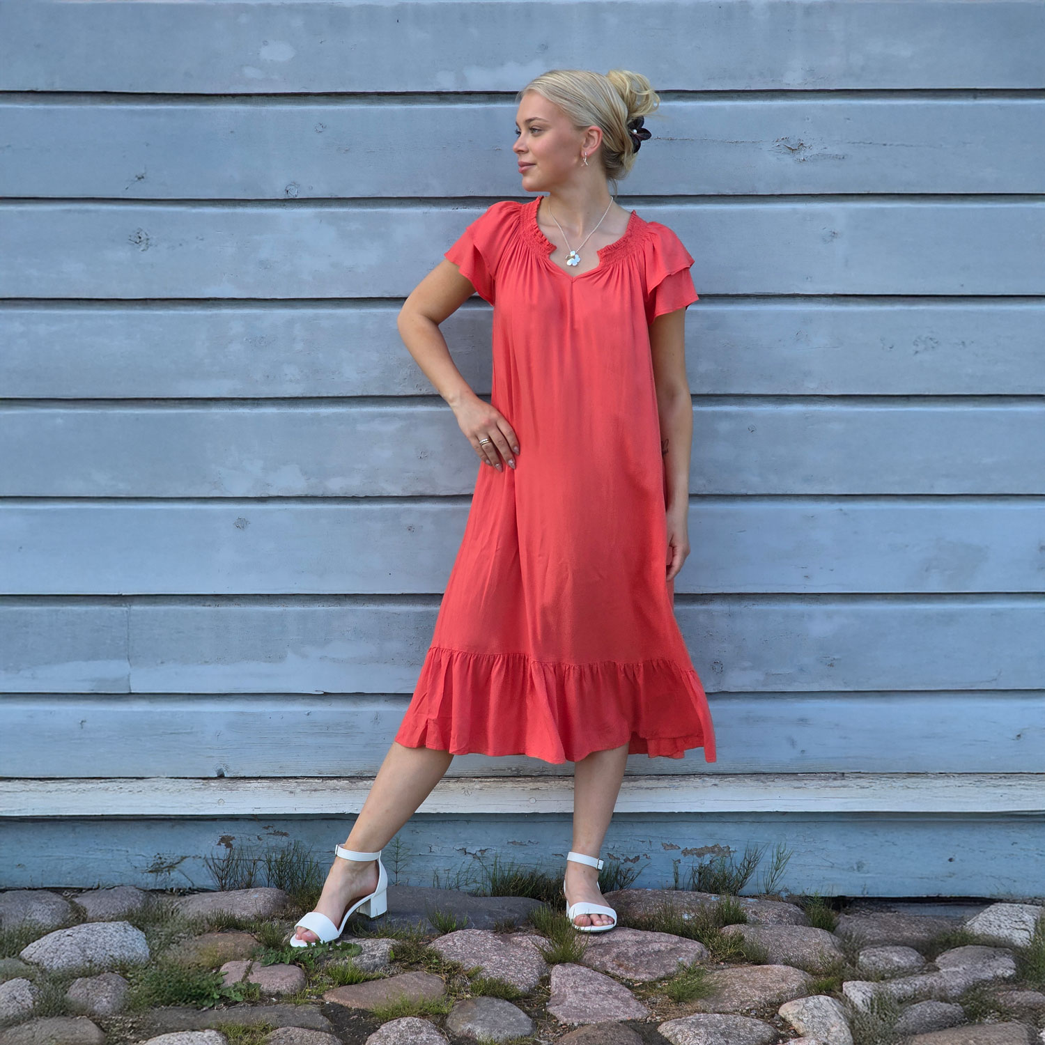 M.A.P.P JEANS FIE mekko, coral