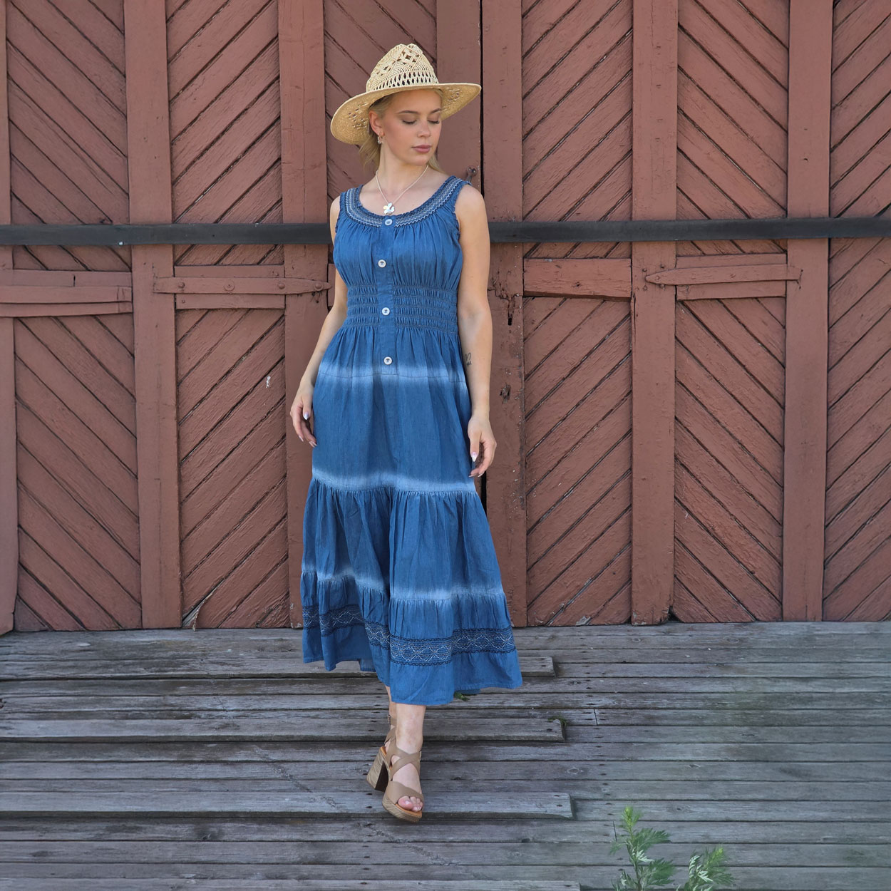 M.A.P.P JEANS Tencel farkkumekko, sininen