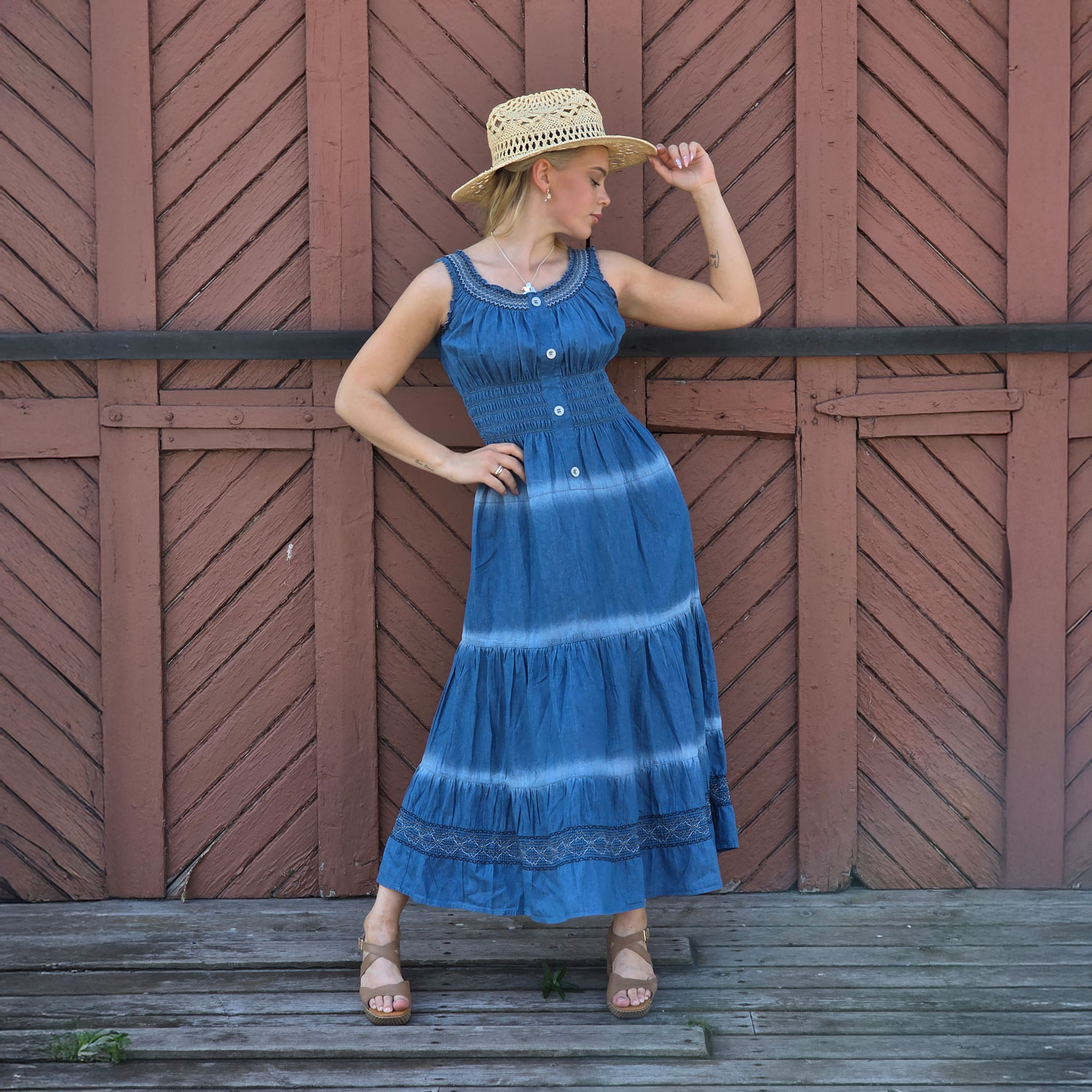 M.A.P.P JEANS Tencel farkkumekko, sininen