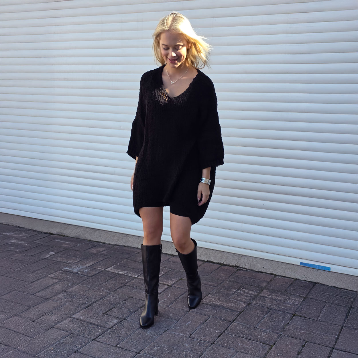 M.A.P.P JEANS Viv neulemekko, musta - Image 4