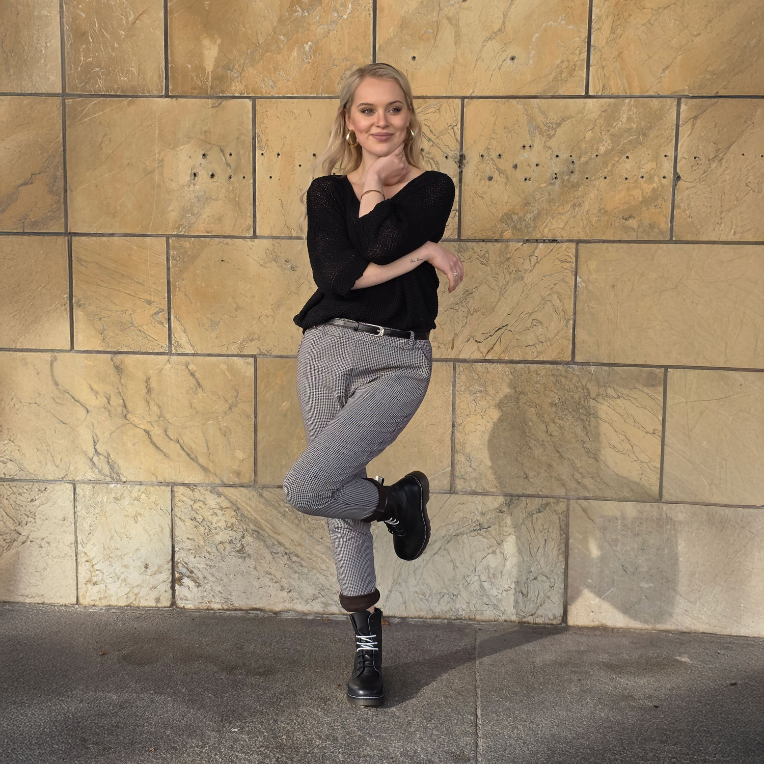 M.A.P.P JEANS Magic housu, tummanruskea