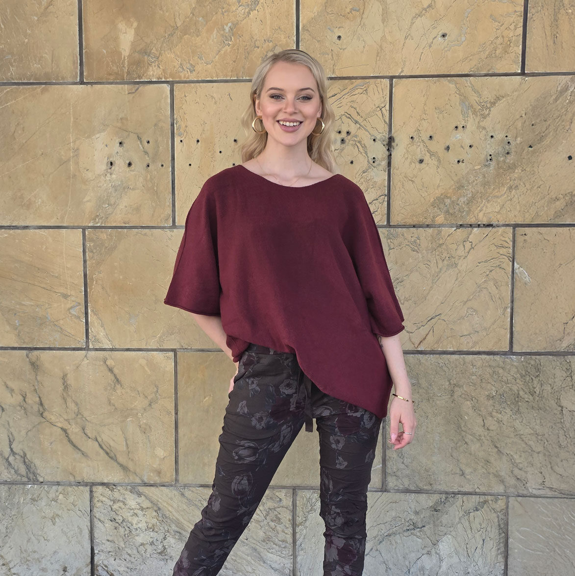 MARTA DU CHATEAU Sia neule, viininpunainen