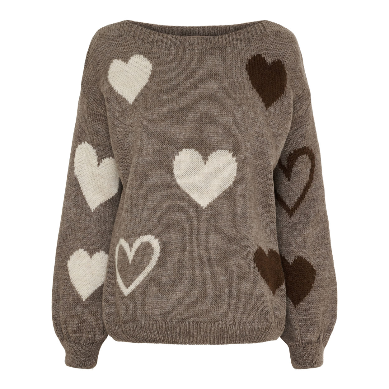 MARTA DU CHATEAU Amarante neule, meleerattu ruskea - Image 4