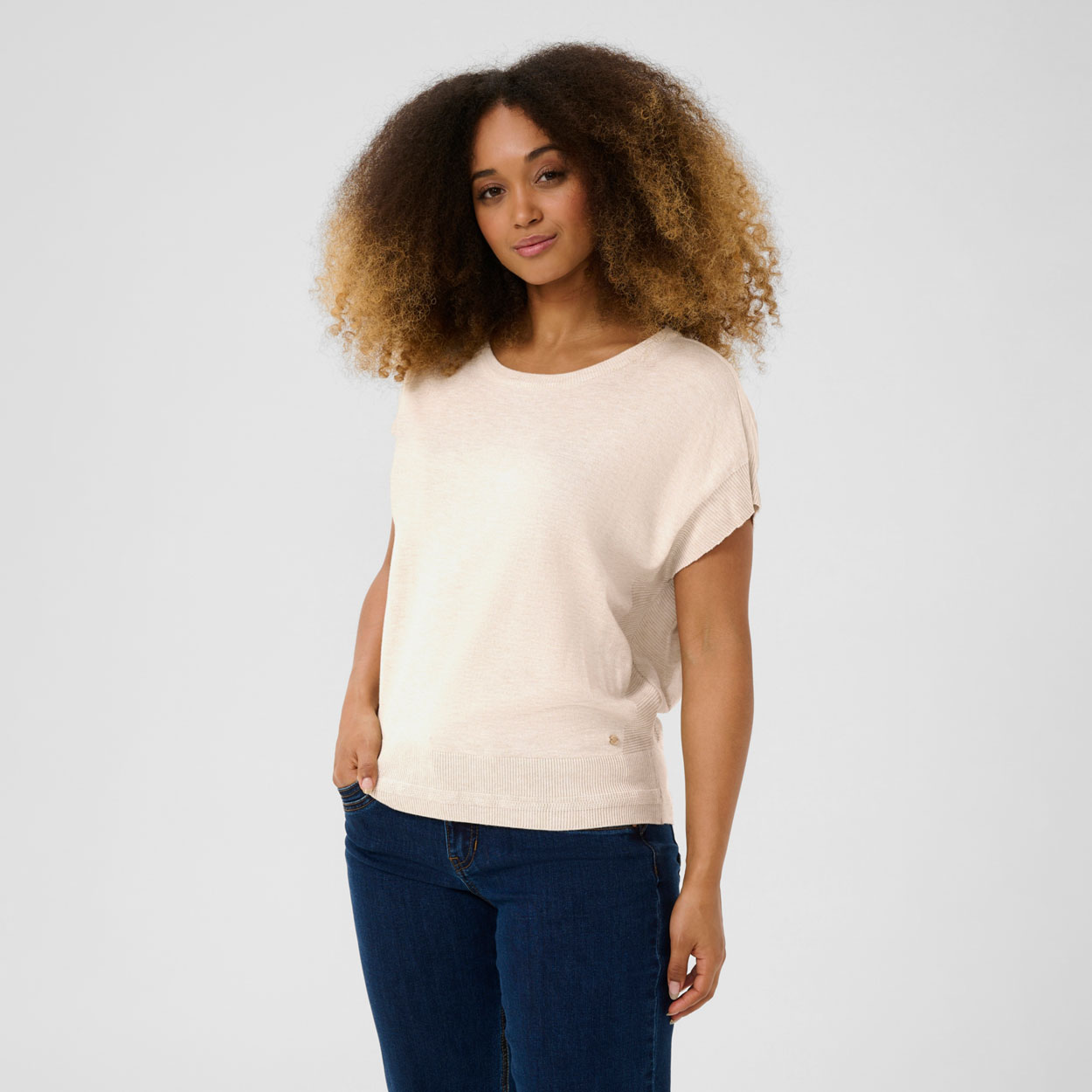 CREAM Dela neule, beige