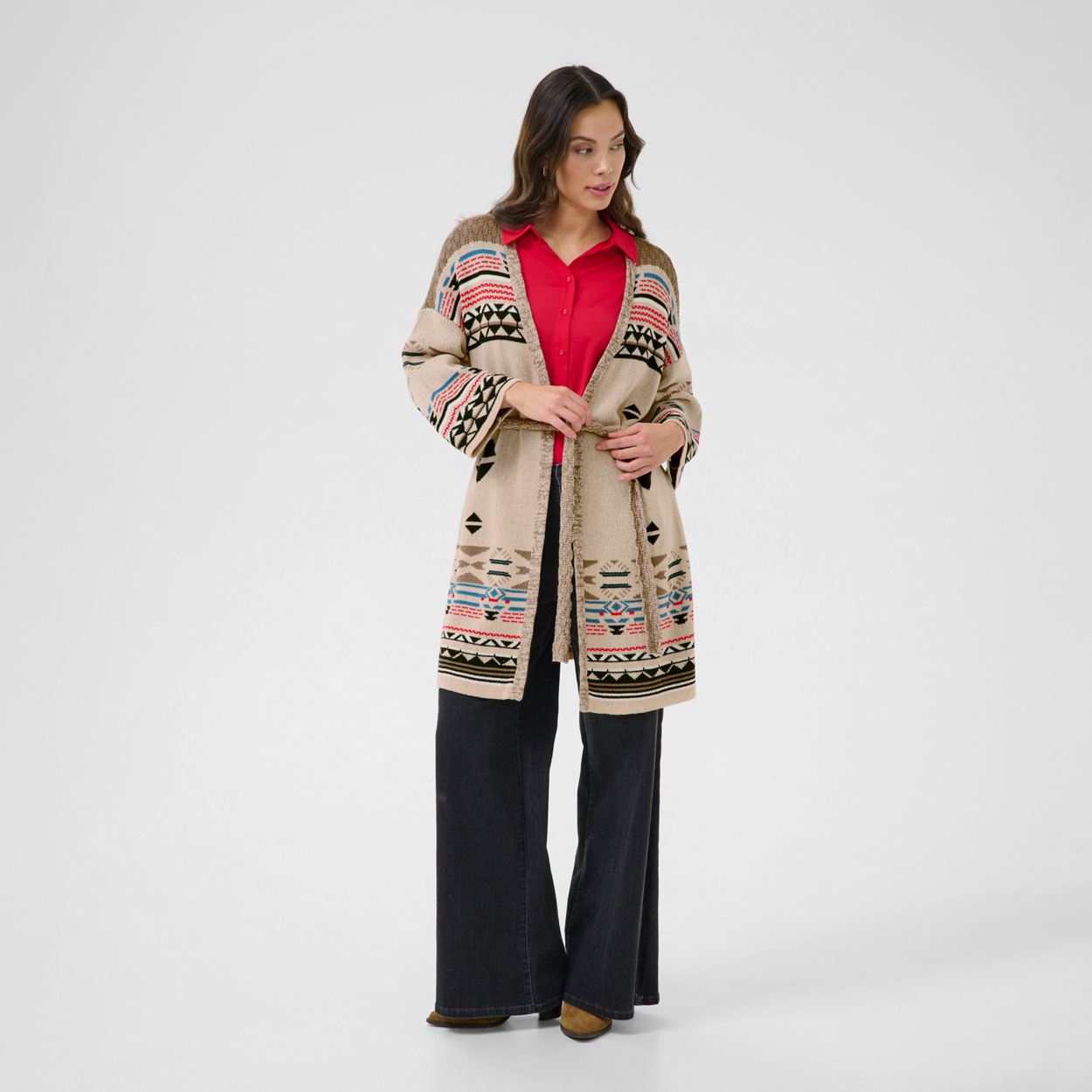 CREAM Etta neuletakki, kuviollinen