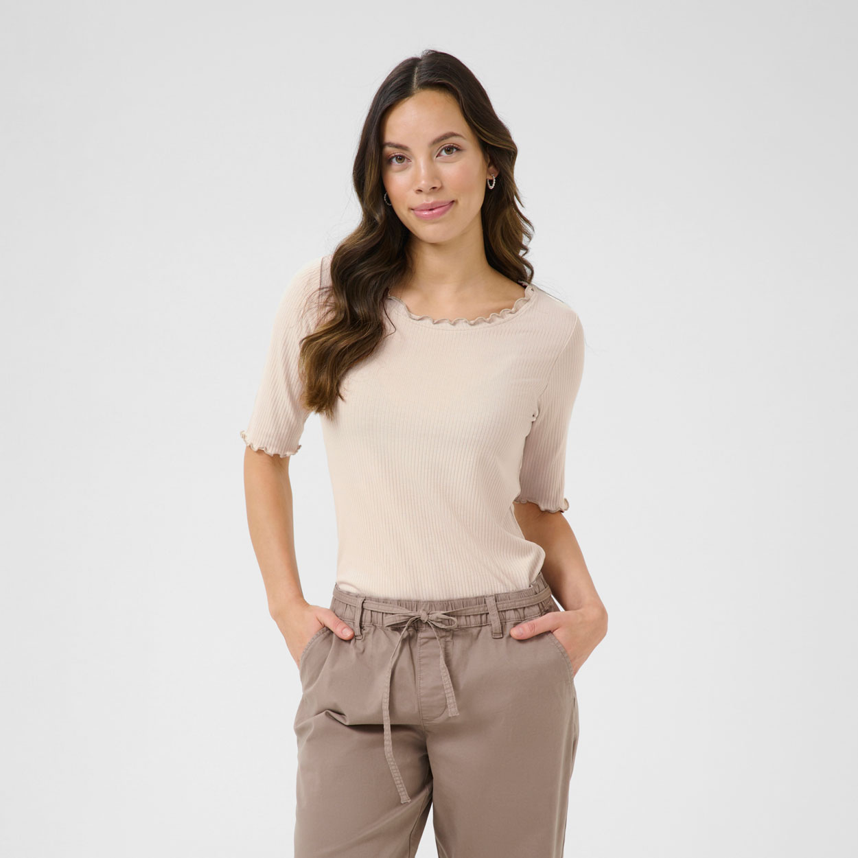 CREAM Ribba paita, beige