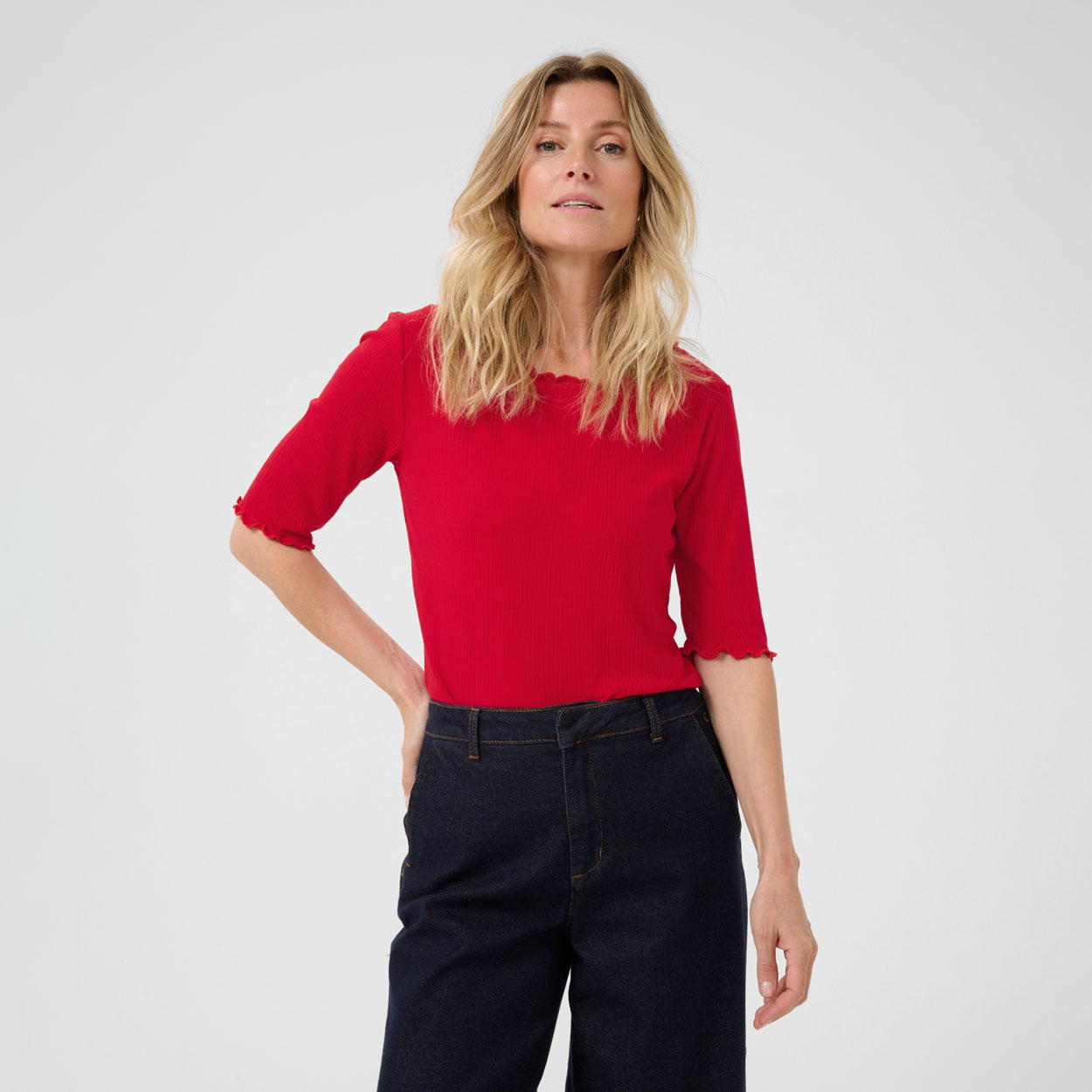 CREAM Ribba paita, punainen