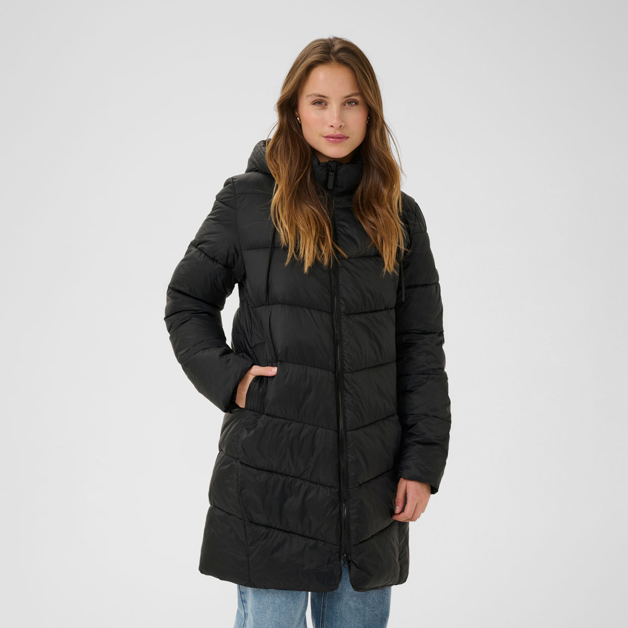 KAFFE Susanne toppatakki, musta