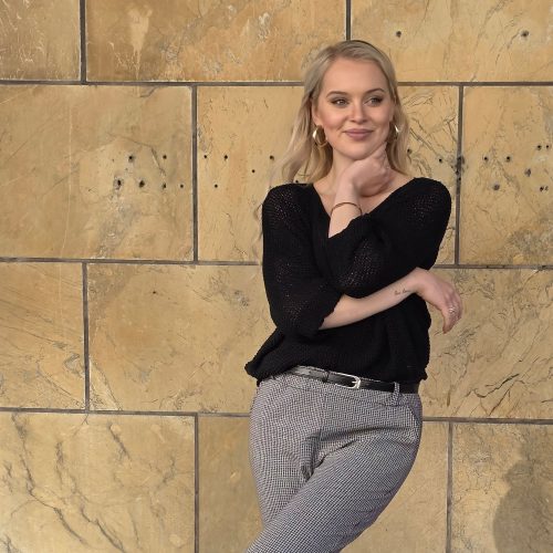 M.A.P.P JEANS Magic housu, tummanruskea