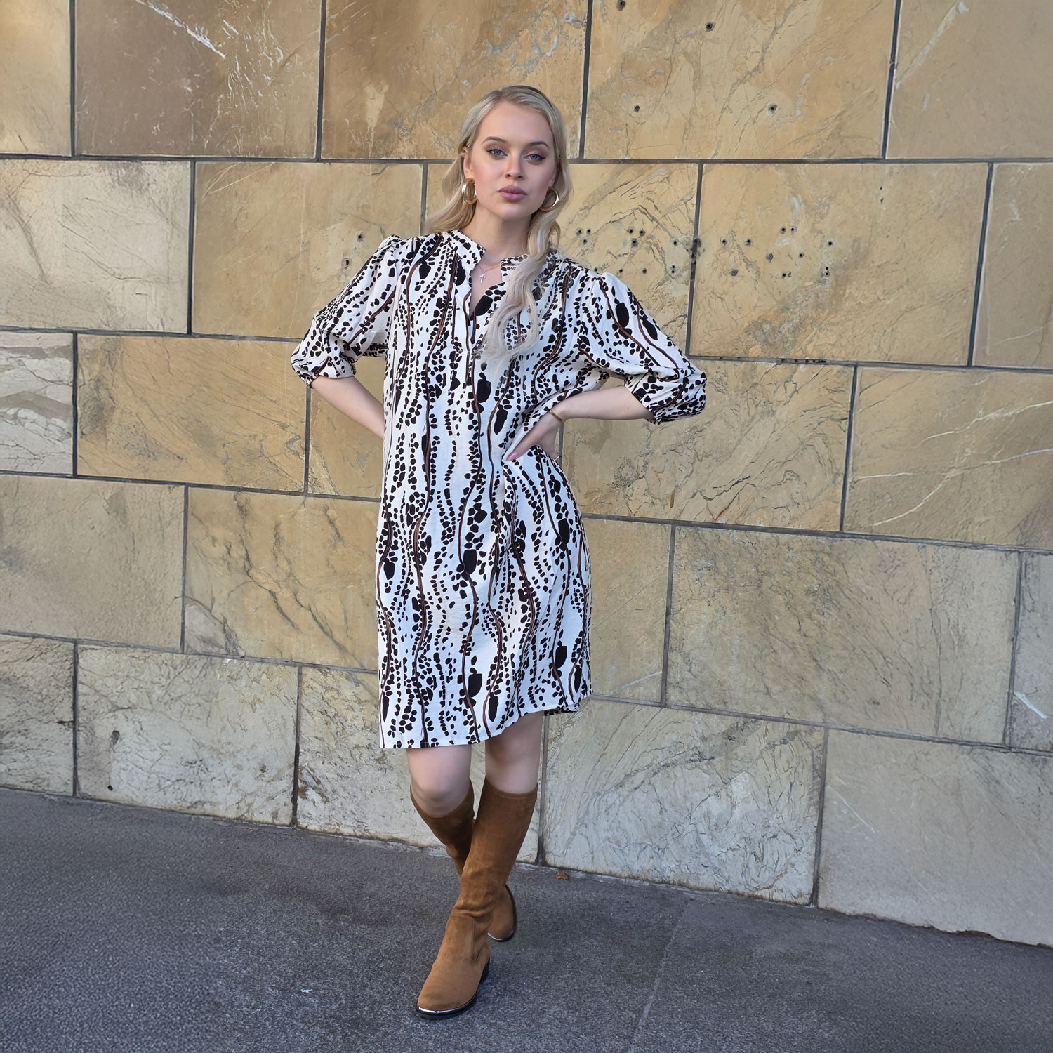 MARTA DU CHATEAU Goldie mekko, beige