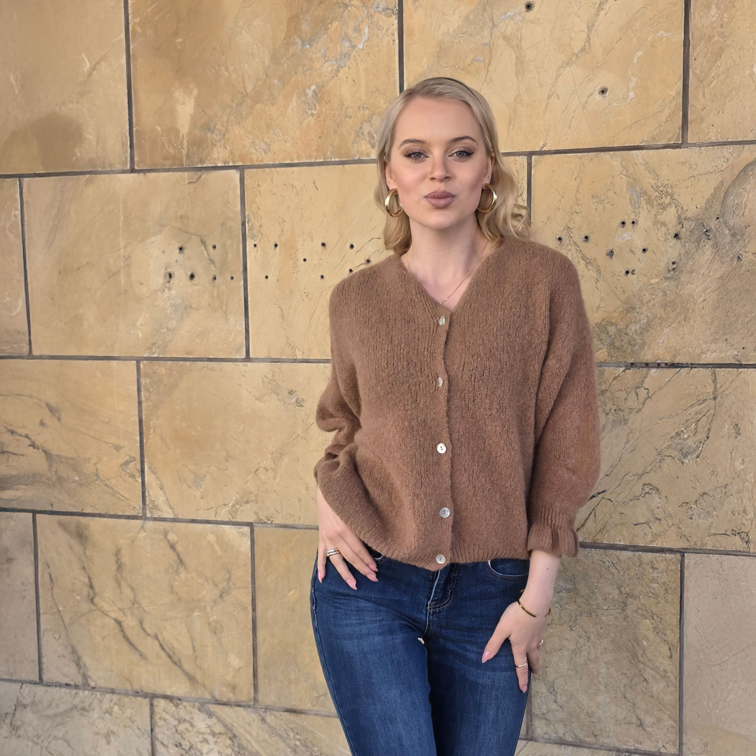 MARTA DU CHATEAU Juliana neuletakki, ruskea - Image 3