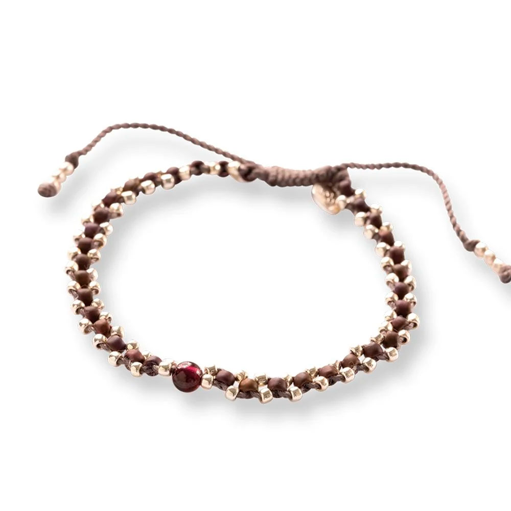 A BEAUTIFUL STORY eternal käsikoru, garnet