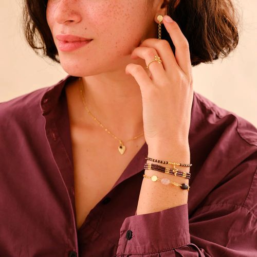 A BEAUTIFUL STORY Harmonious käsikoru, Rose quartz