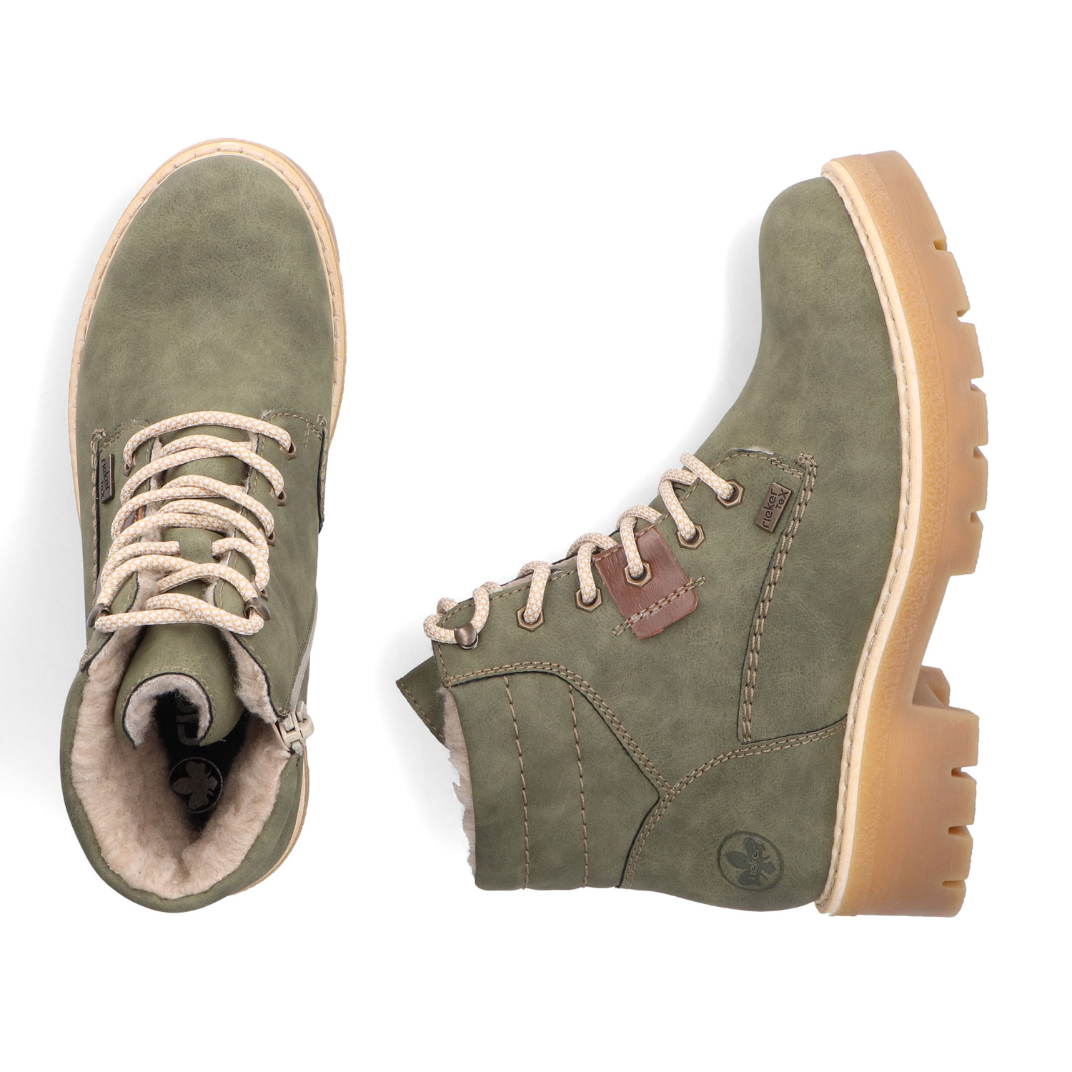 RIEKER Y8120 nilkkuri, vihreä - Image 5