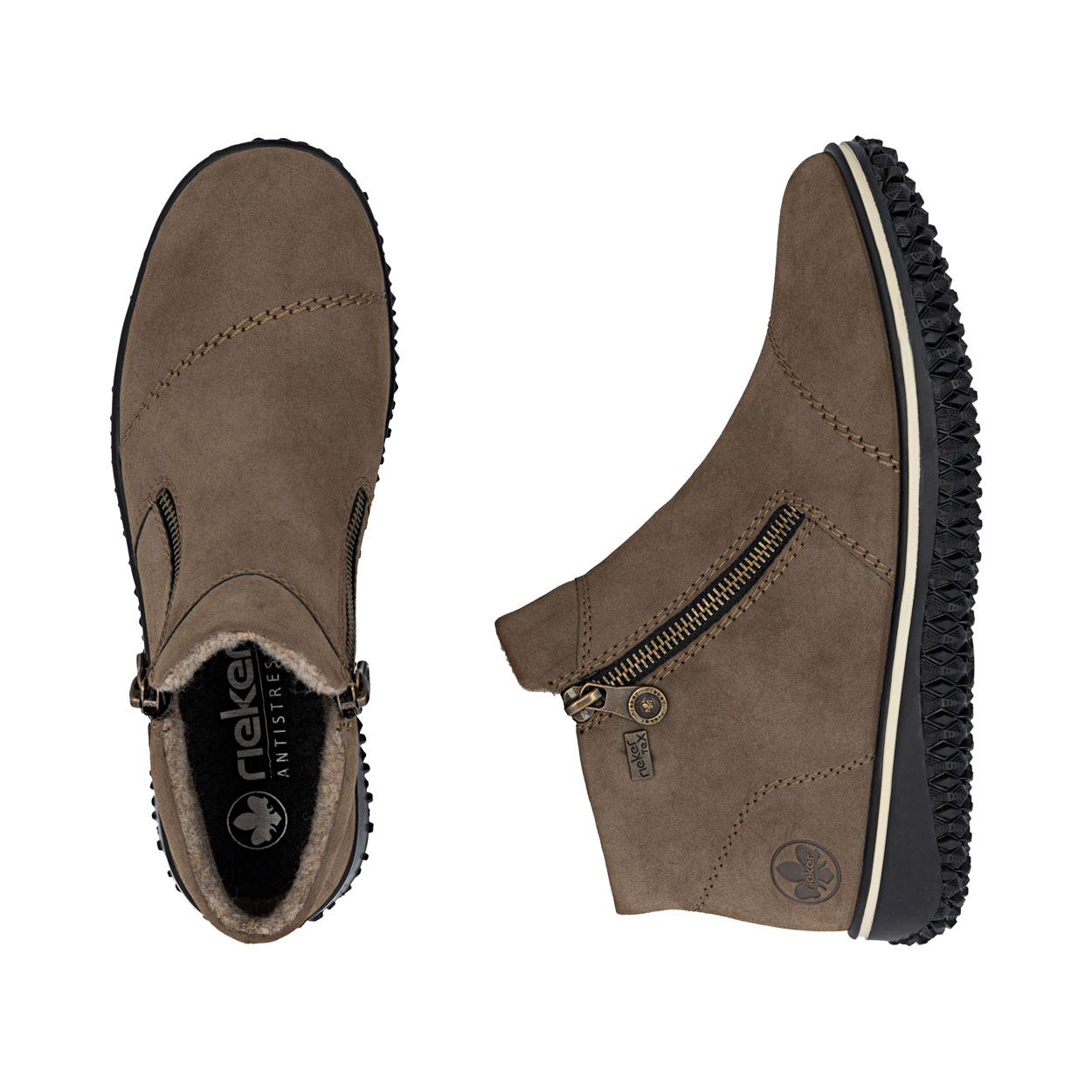 RIEKER Z4265 nilkkuri, ruskea - Image 3