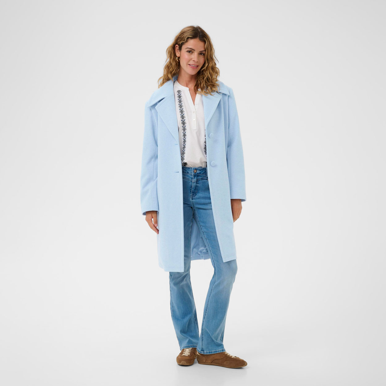 CREAM Cessie kangas takki, vaaleansininen - Image 2