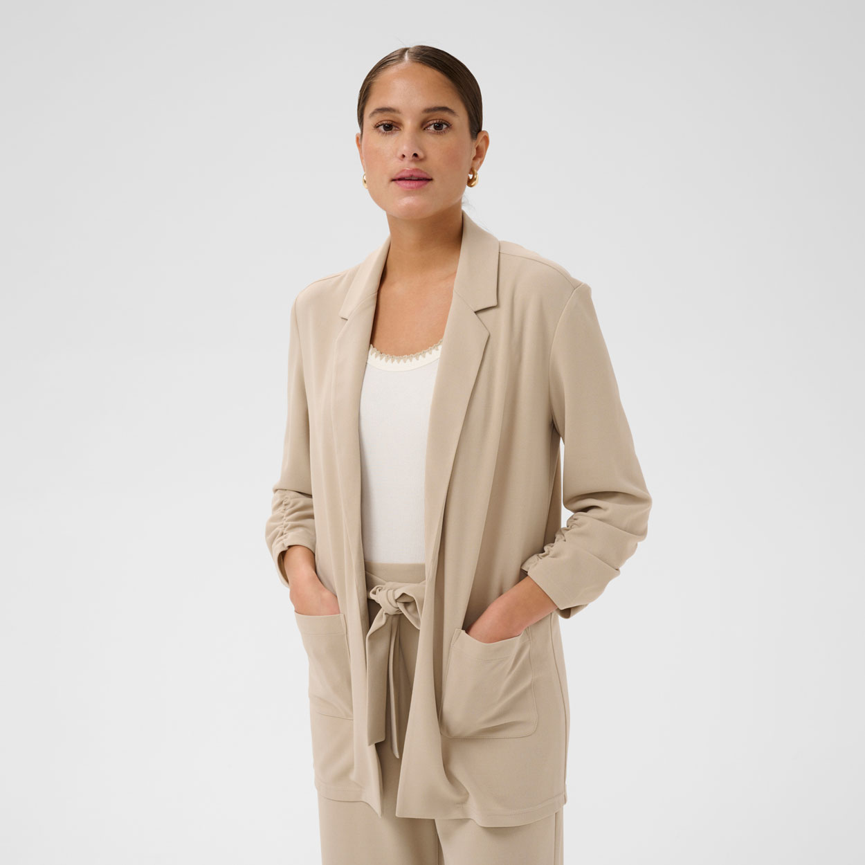 KAFFE Phoebe Bleiseri, beige - Image 2