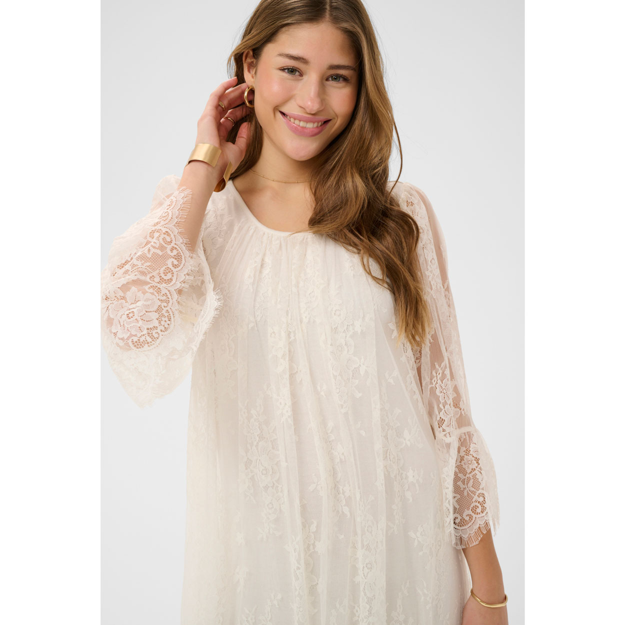 CREAM Mira naisten mekko, valkoinen - Image 3