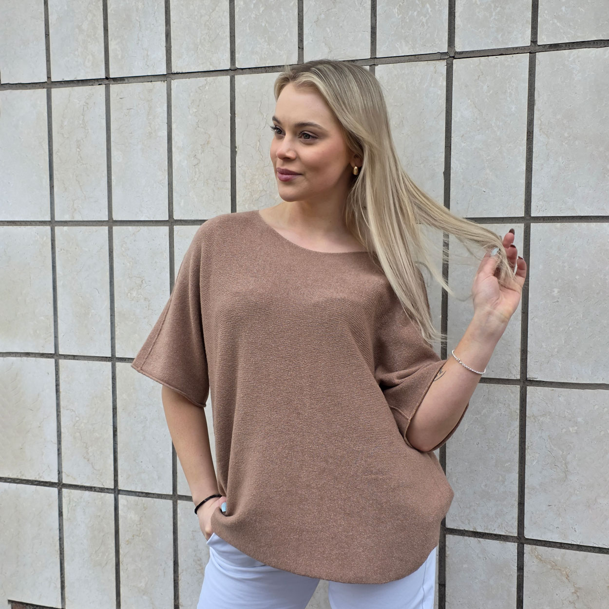 MARTA DU CHÂTEAU Sia neule, ruskea