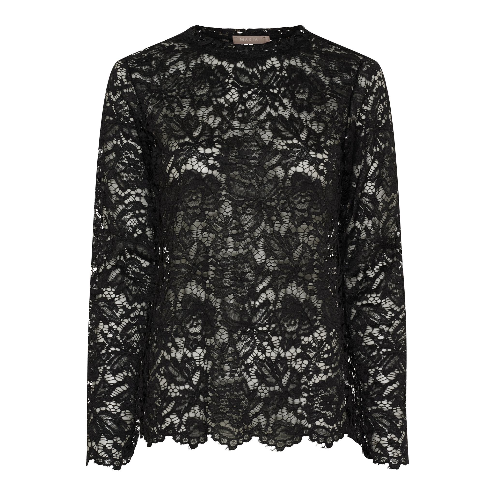 MARTA DU CHÂTEAU pitsipaita, musta